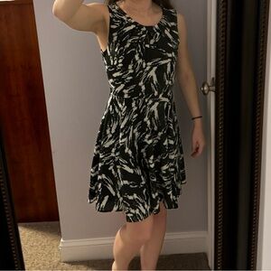 Express Black and White Mini Dress